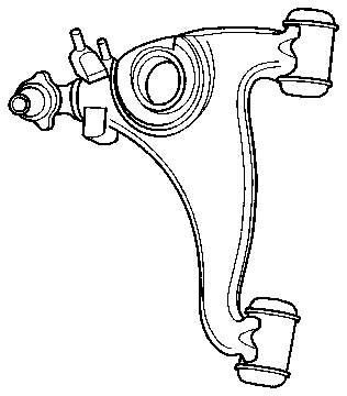 Braço oscilante inferior esquerdo de suspensão dianteira para Mercedes S (W140)