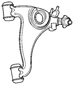 Braço oscilante inferior direito de suspensão dianteira para Mercedes S (W140)