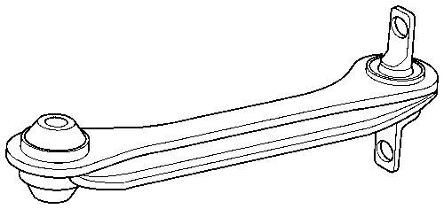 Barra transversal de suspensão traseira para Volvo S40 (VS)