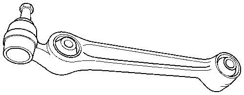 71176 Sidem braço oscilante inferior esquerdo de suspensão dianteira