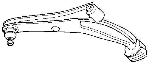 Braço oscilante inferior esquerdo de suspensão dianteira para Suzuki Swift (AH, AJ)