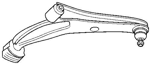 Braço oscilante inferior direito de suspensão dianteira para Suzuki Swift (AH, AJ)