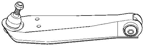 Рычаг передней подвески левый 59613 GKN-Spidan