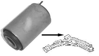 H341990 Hetian silentblock da alavanca inferior dianteira