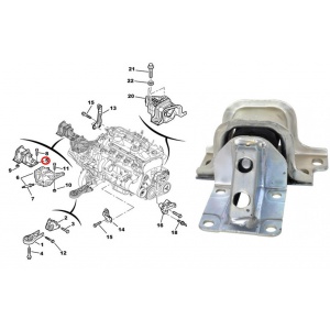 8539300CFG Magneti Marelli coxim (suporte esquerdo de motor)