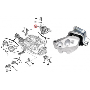 Купить 1358086080 Fiat/Alfa/Lancia Правая опора двигателя