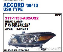 33150TE0A01 Honda Фара