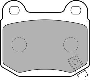 26696FE080 Subaru sapatas do freio traseiras de disco