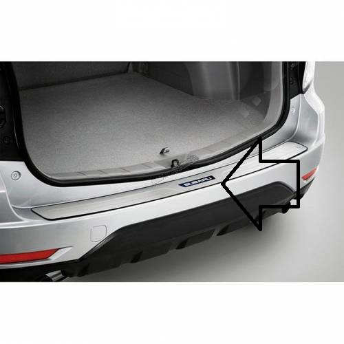 Накладка бампера заднего верхняя защитная (ступень-подножка) на Subaru Forester S12, SH