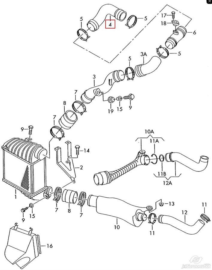 Cano derivado de ar, saída de turbina (supercompressão) 166123 NRF