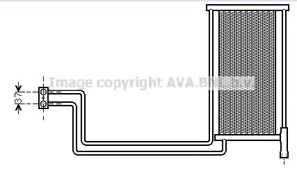 Radiador de esfriamento, Caixa Automática de Mudança BW3368 AVA