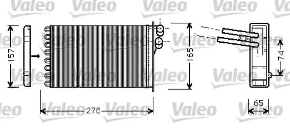 Valeo радиатор печки