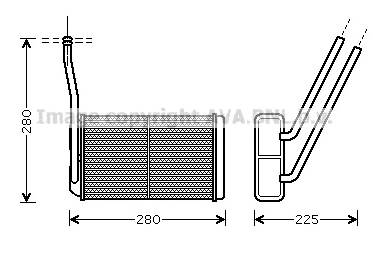 AU6195 AVA radiador de forno (de aquecedor)