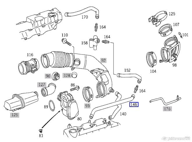 30105010 AND cano derivado de ventilação de cárter (de separador de óleo)