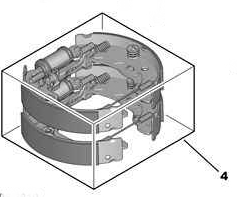 0 204 114 680 Bosch sapatas do freio traseiras de tambor, montadas com cilindros, kit