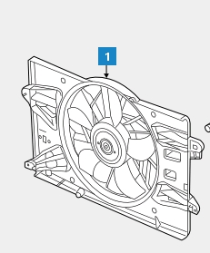 Ventilador elétrico de esfriamento montado (motor + roda de aletas) 34X223W3 Polcar