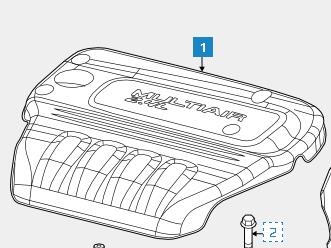 4627875AC Chrysler tampa de motor decorativa