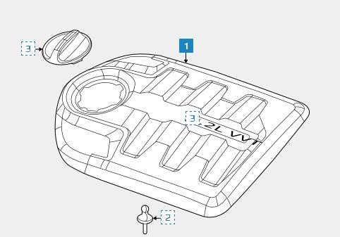 Tampa de motor decorativa K04627815AC Fiat/Alfa/Lancia