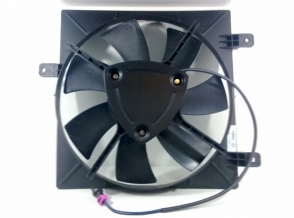 Диффузор радиатора кондиционера, в сборе с крыльчаткой и мотором на Chery Tiggo FL 