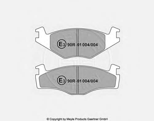 Sapatas do freio dianteiras de disco para Volkswagen Passat (B2, 32B)