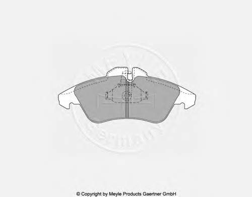 Sapatas do freio dianteiras de disco para Mercedes Sprinter (903)
