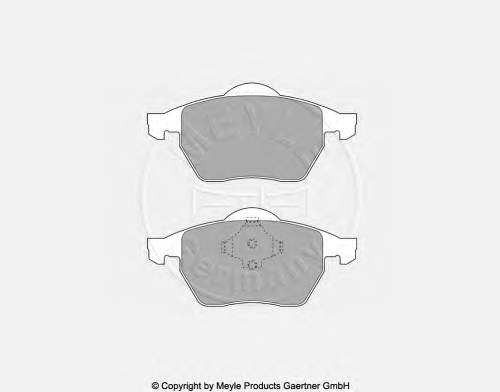 Sapatas do freio dianteiras de disco para Volkswagen Sharan (7M8, 7M9, 7M6)