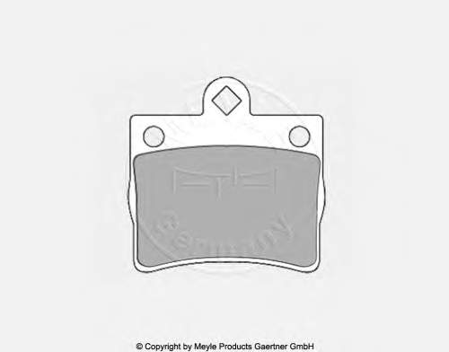 1617271380 Peugeot/Citroen sapatas do freio traseiras de disco