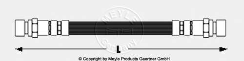 Тормозной шланг задний Meyle 1006110038 цена, от 4.14 USD