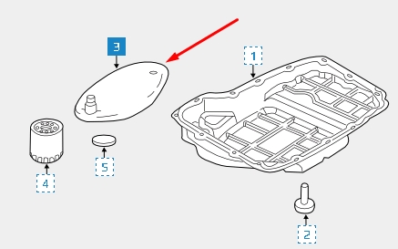 5013470 Chrysler filtro da caixa automática de mudança