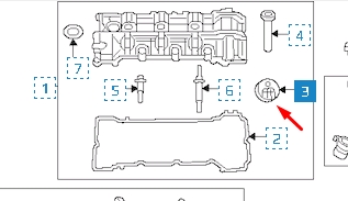 5184772AB Market (OEM) vedante anular da cavidade de vela