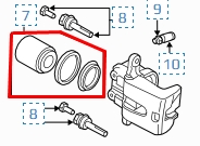 Ремкомплект суппорта 05137665AB Chrysler