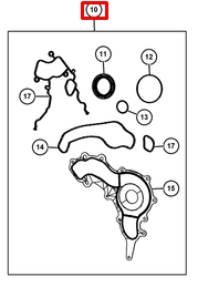 68078554AD Chrysler kit inferior de vedantes de motor