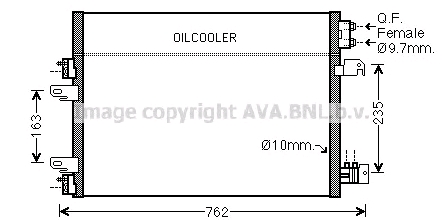 JE5060 AVA радиатор кондиционера