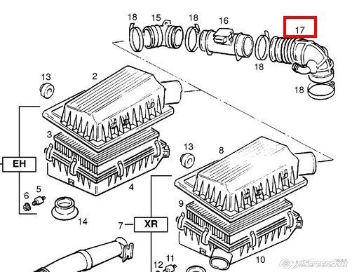 Cano derivado de ar do medidor de consumo do ar 90411677 General Motors