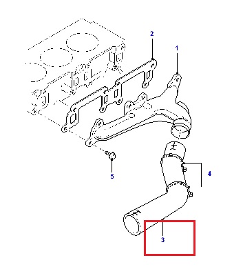 Патрубок системи охолодження 1C1O8K512AA Ford