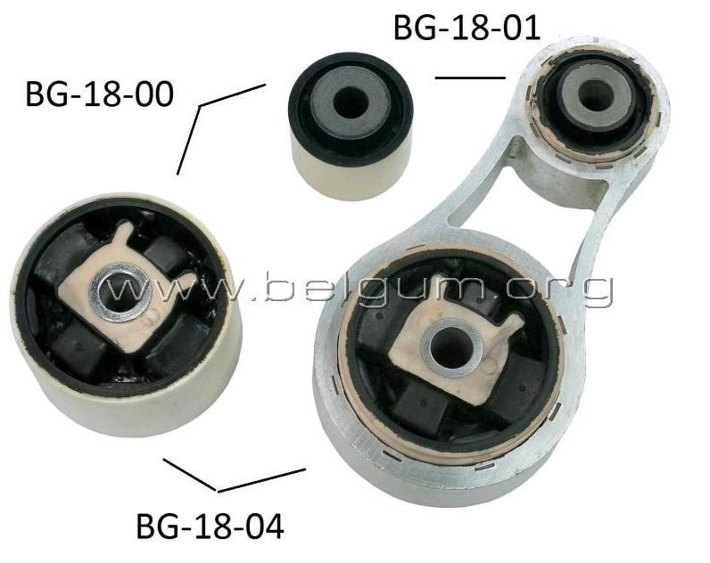 BG1800 Belgum coxim (suporte inferior de motor (bloco silencioso))