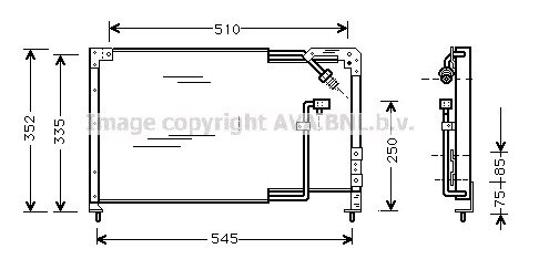 Radiador de aparelho de ar condicionado 300317 ACR