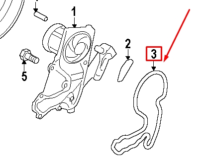 Прокладка водяной помпы 213553C530 Hyundai/Kia