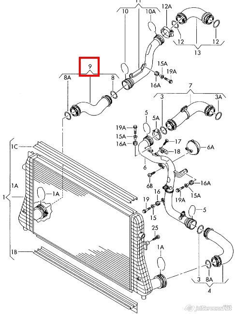 68-0255 Maxgear mangueira (cano derivado inferior direita de intercooler)