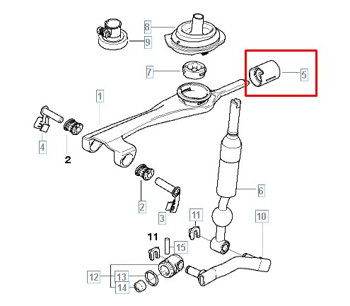 25111221736 BMW bucha do mecanismo de mudança (de ligação)