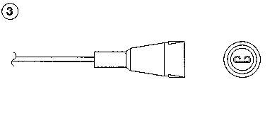 1802 NGK sonda lambda, sensor de oxigênio até o catalisador