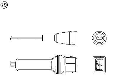 1859 NGK sonda lambda, sensor de oxigênio