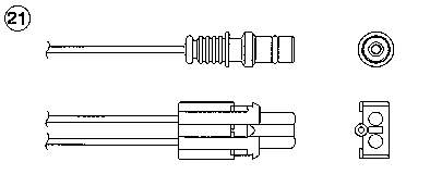 Sonda lambda, sensor de oxigênio para Mercedes C (W201)