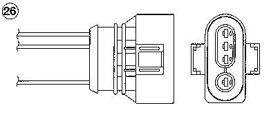 258003524 Bosch sonda lambda, sensor de oxigênio até o catalisador