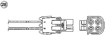 OZA457-EE12 NGK sonda lambda, sensor de oxigênio