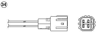 Sonda lambda, sensor de oxigênio depois de catalisador para Peugeot 405 (4B)
