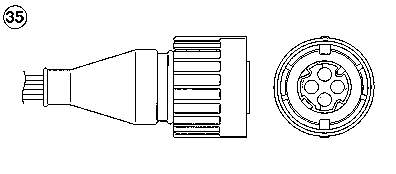 Sonda lambda, sensor de oxigênio 0242 NGK
