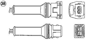 Sonda lambda, sensor de oxigênio para Alfa Romeo 164 (164)