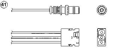 1843 NGK sonda lambda, sensor de oxigênio