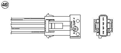 Sonda lambda, sensor de oxigênio até o catalisador para Fiat Ducato (230L)